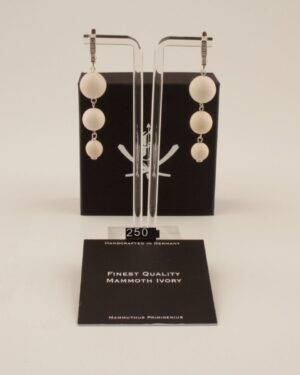 Three Ball Drop Earrings